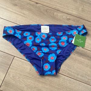 NWT Kate Spade Cobalt Bikini Bottoms